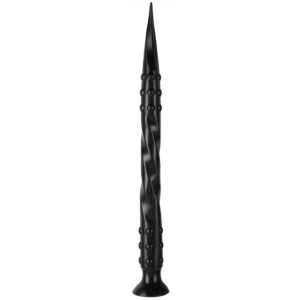 gode pointed twist l 65 x 5 cm noir