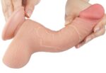 gode realiste avec bourses sliding skin 13 x 37cm 4