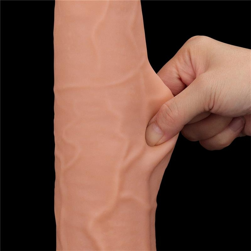 gode realiste avec bourses sliding skin 26 x 6cm 3