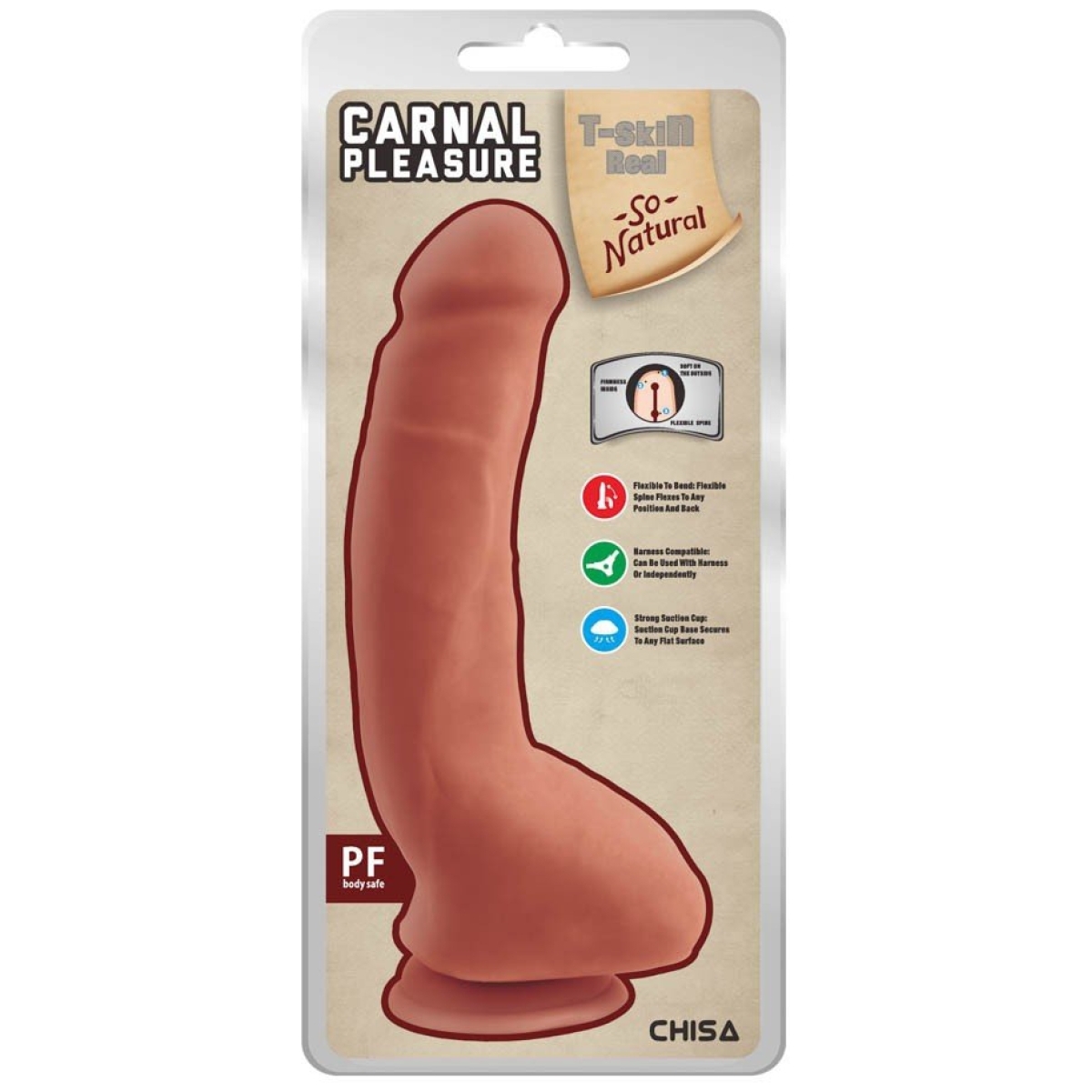 gode realiste carnal pleasure 16 x 4cm latino 1