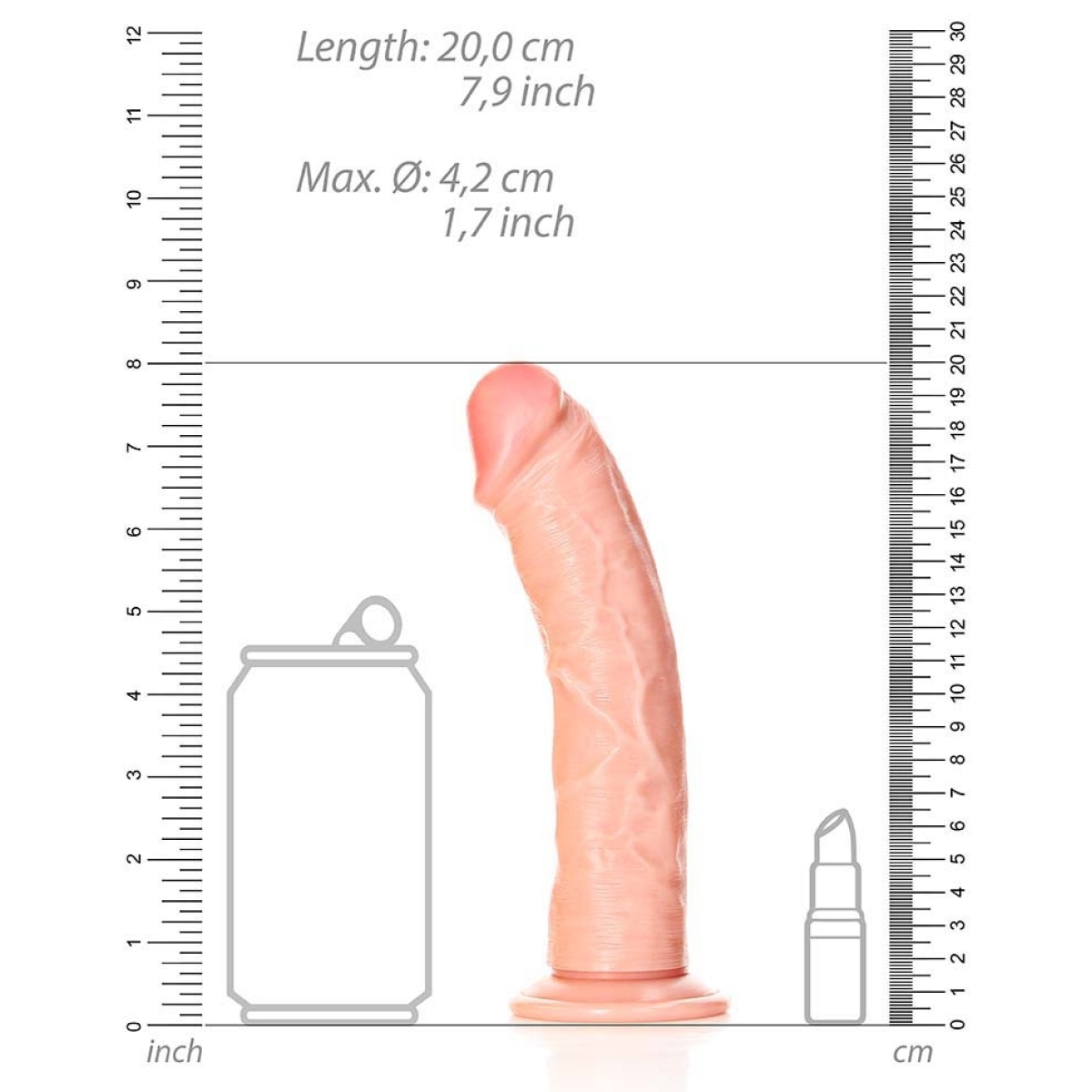gode realiste curved dildo 18 x 42cm 5