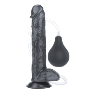 gode realiste ejaculateur squirt 22 x 45cm noir