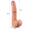 gode realiste king size nature cock 20 x 5cm 2