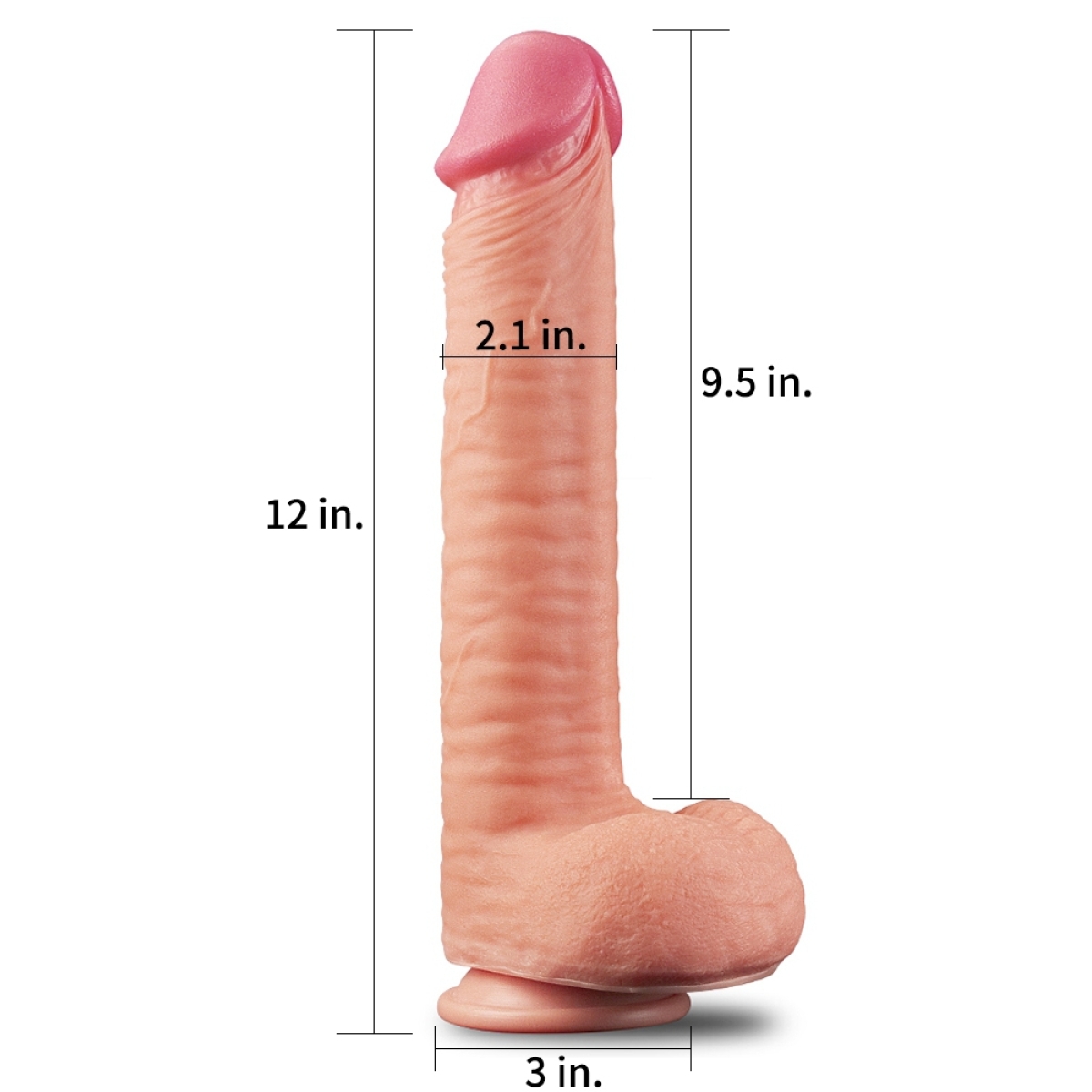 gode realiste king size xl nature cock 25 x 6cm 1 2