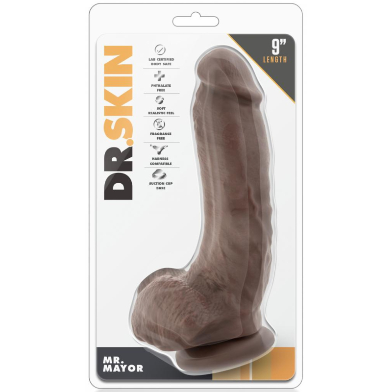 gode realiste mr mayor dr skin 16 x 5cm marron 1
