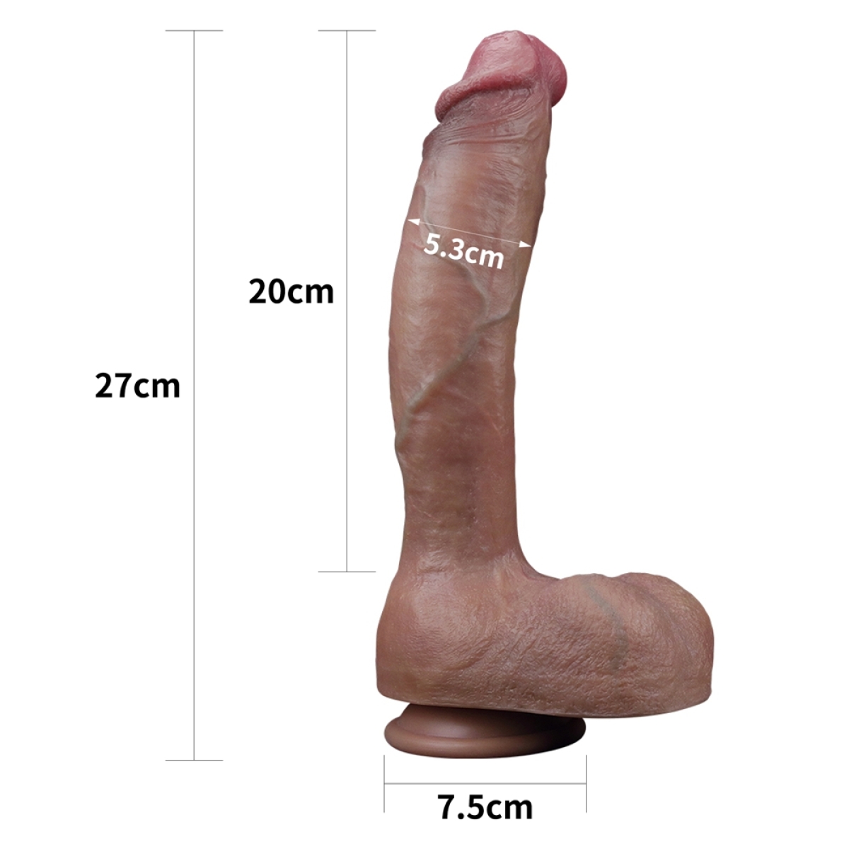 gode realiste nature cock veiny 20 x 5cm metis 19