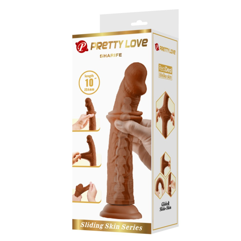 gode realiste sharife 22 x 45 cm marron 1