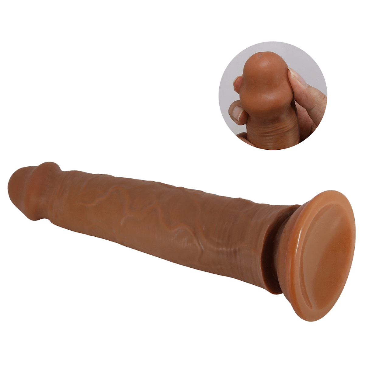 gode realiste sharife 22 x 45 cm marron 5