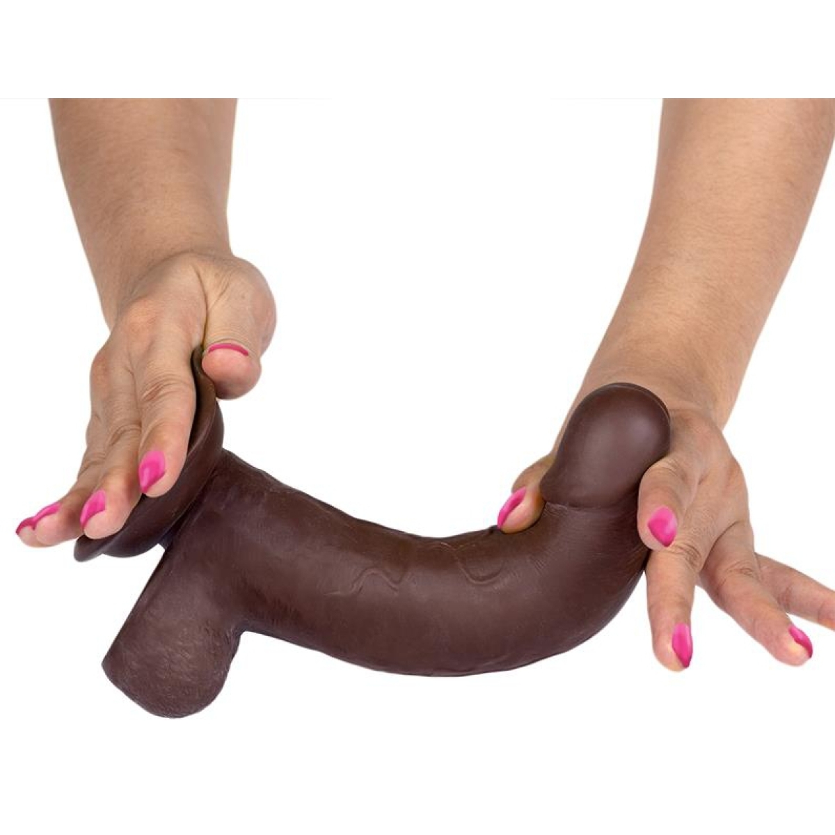 gode realiste slidy cock 15 x 4cm marron 5