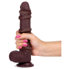 gode realiste slidy cock 17 x 4cm marron 2