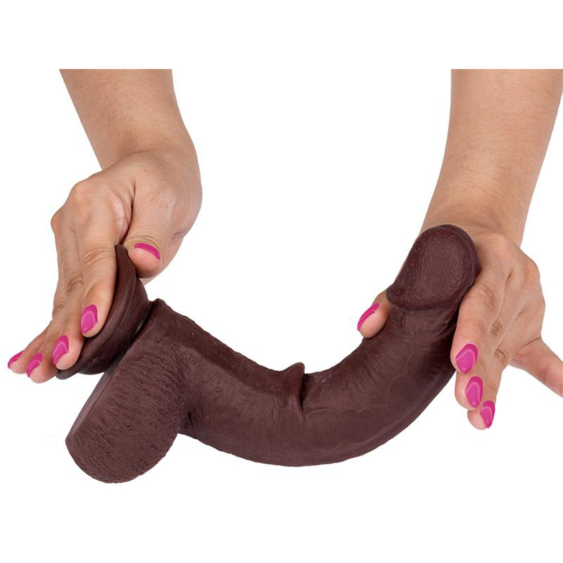 gode realiste slidy cock 17 x 4cm marron 3