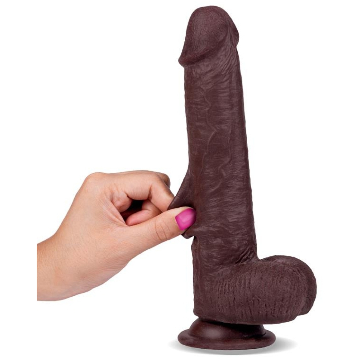 gode realiste slidy cock 17 x 4cm marron 4
