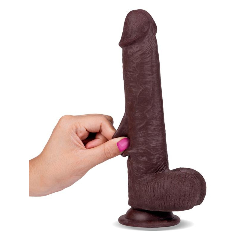 gode realiste slidy cock 17 x 4cm marron 4