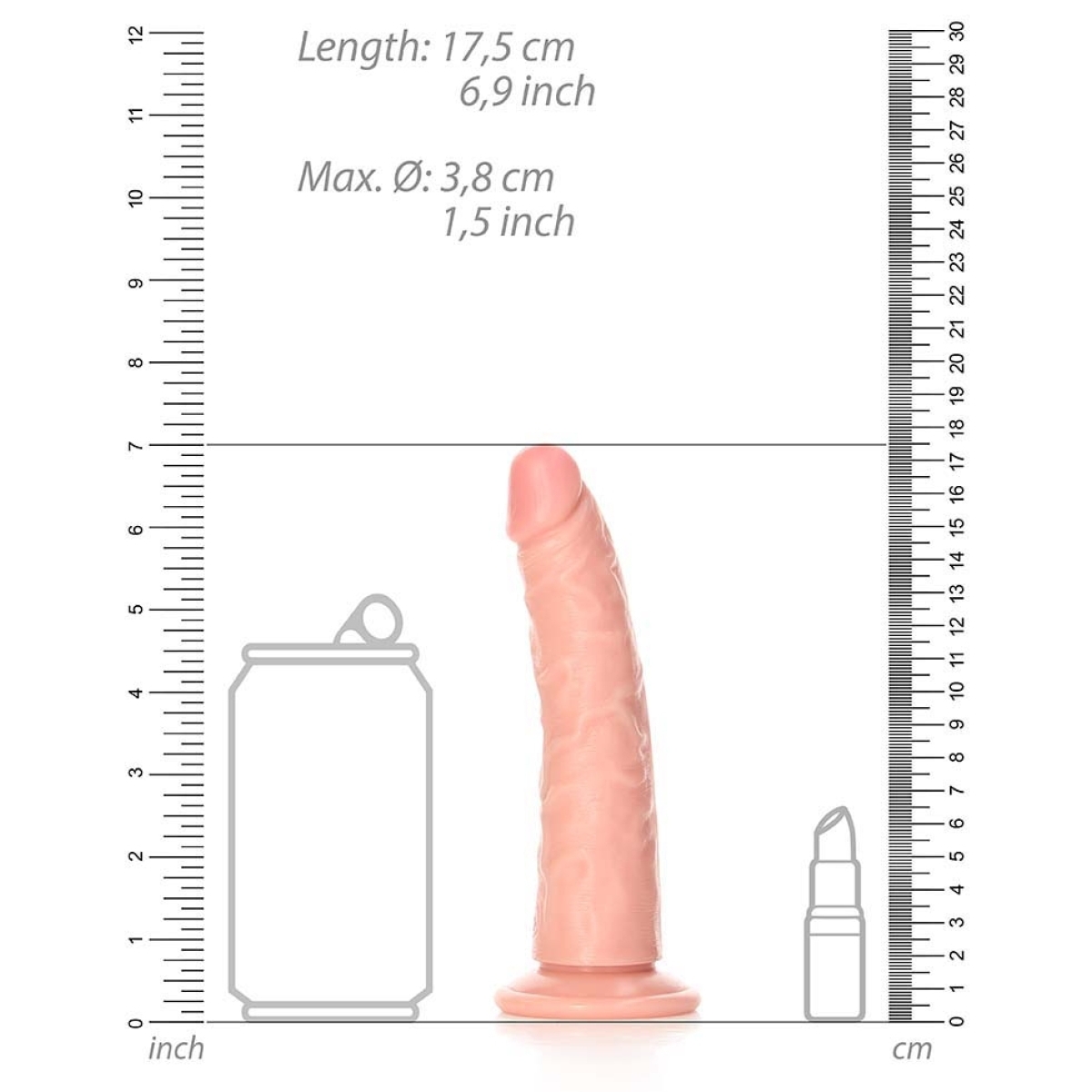 gode realiste slim dildo 155 x 38cm 2