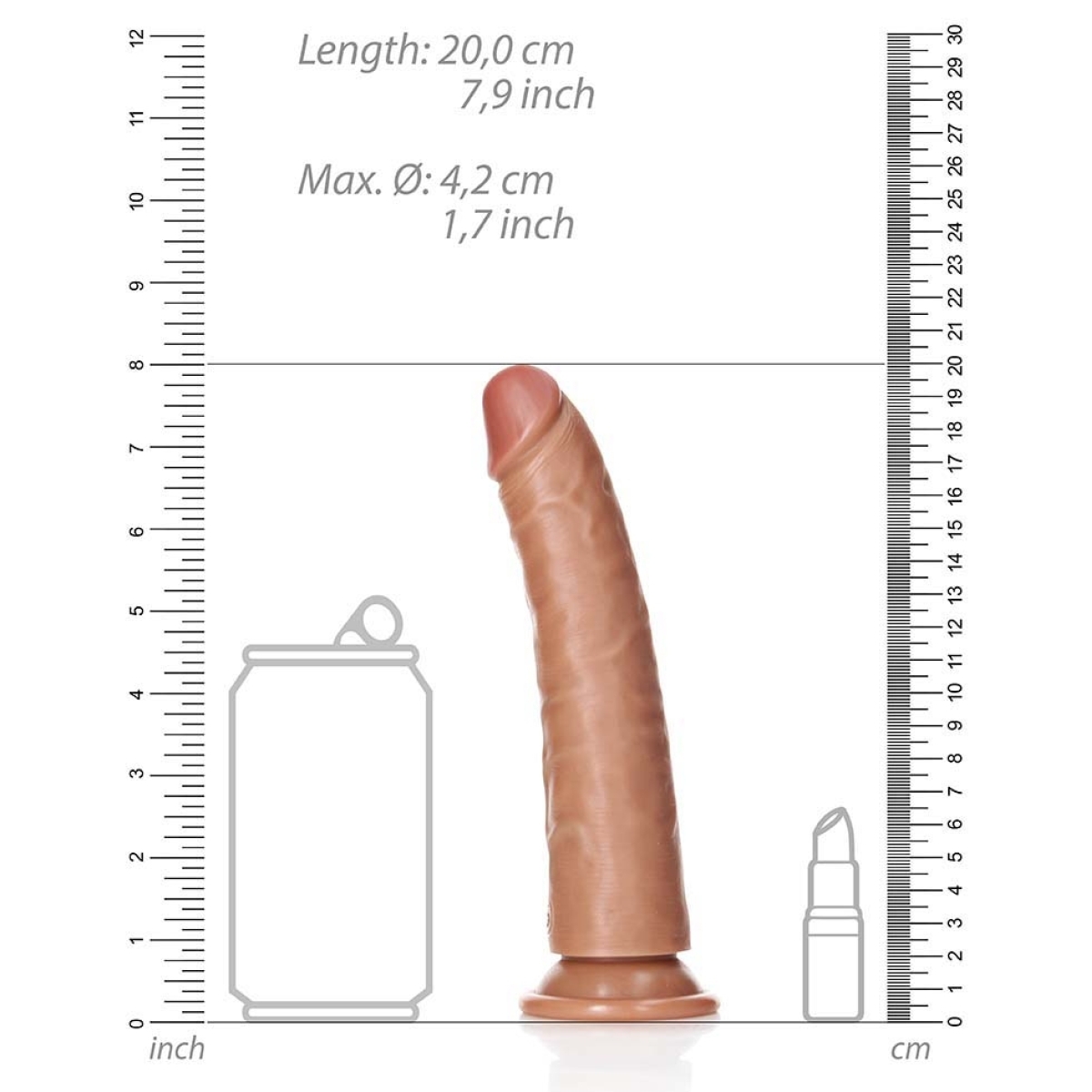 gode realiste slim dildo realrock 18 x 42cm latino 5