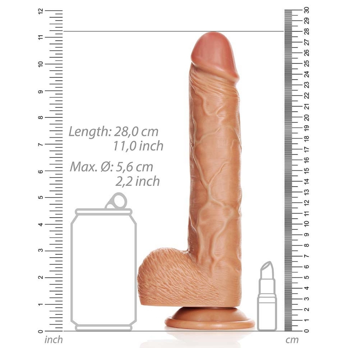gode realiste straight dildo realrock 21 x 53cm latino 5