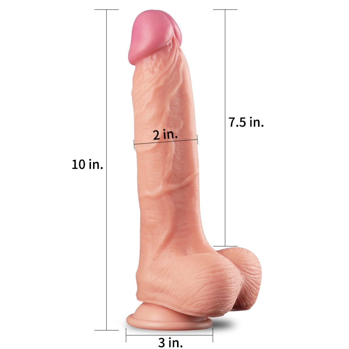 gode realiste uppy king size nature cock 19 x 5cm 2
