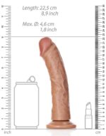 gode realiste ventouse curved realrock 20 x 46cm latino 5