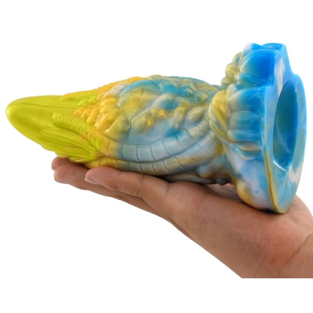 gode rhegax 16 x 65cm dore bleu 1