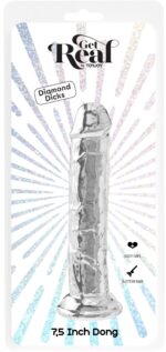 gode sans bourse diamond dick 20 x 4cm transparent 1