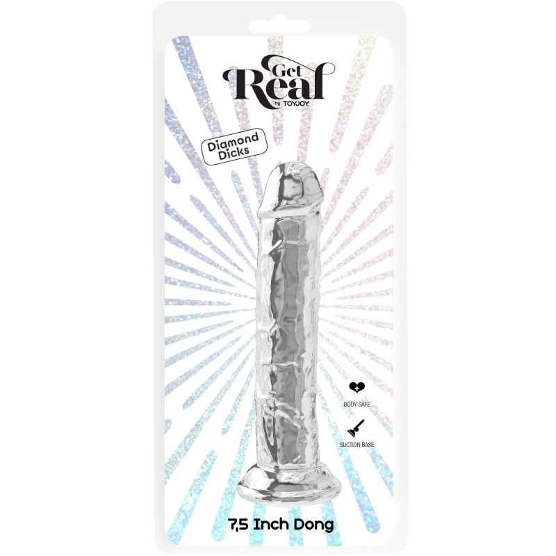 gode sans bourse diamond dick 20 x 4cm transparent 1