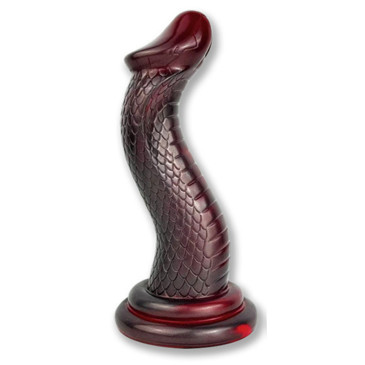 gode serpent kobra 19 x 6cm rouge 2