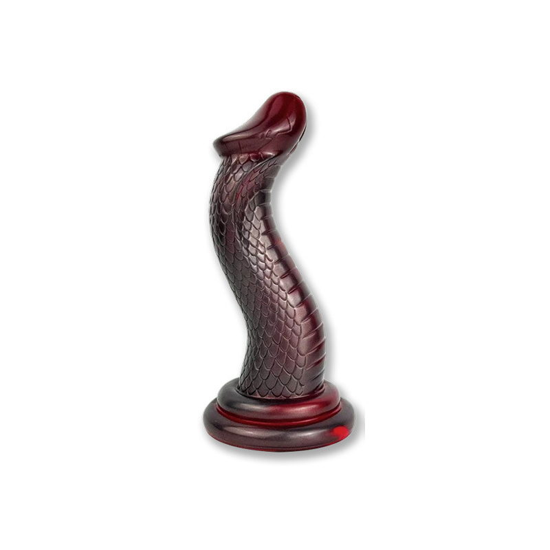 gode serpent kobra 19 x 6cm rouge 2