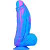 gode silicone fat dick 18 x 65cm bleu rose