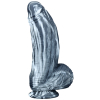 gode silicone fat dick 18 x 65cm noir blanc