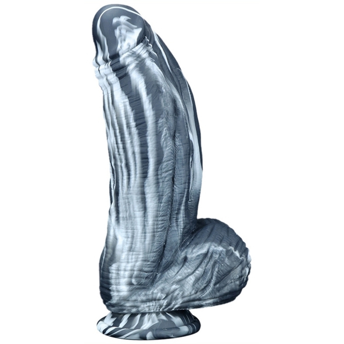 gode silicone fat dick 18 x 65cm noir blanc