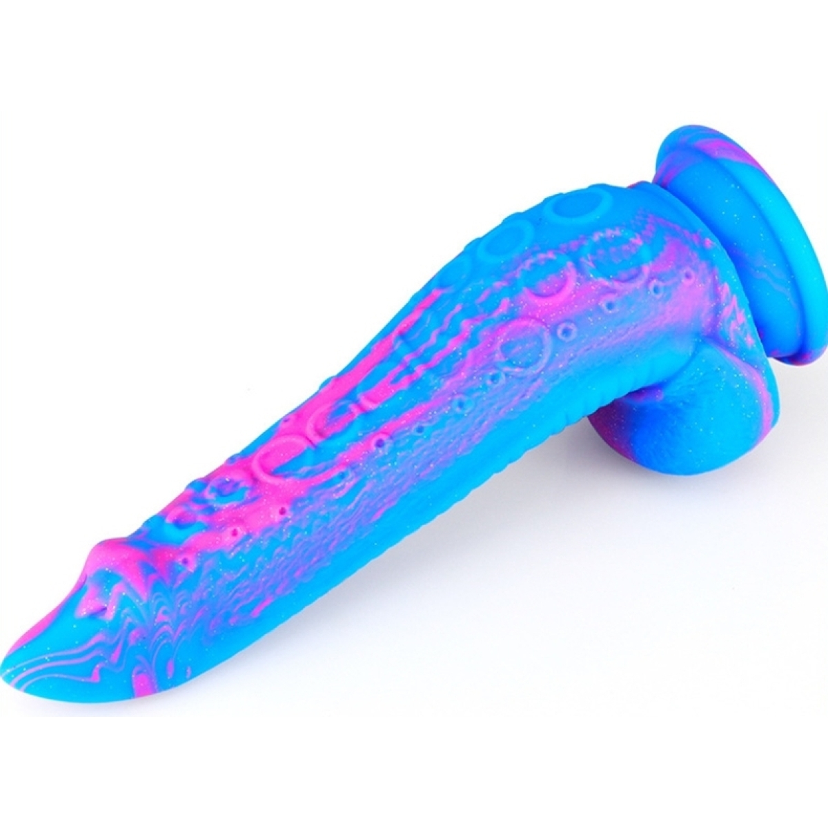 gode silicone inkipus 18 x 55cm bleu rose 1