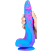 gode silicone inkipus 18 x 55cm bleu rose 2