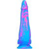gode silicone inkipus 18 x 55cm bleu rose 3