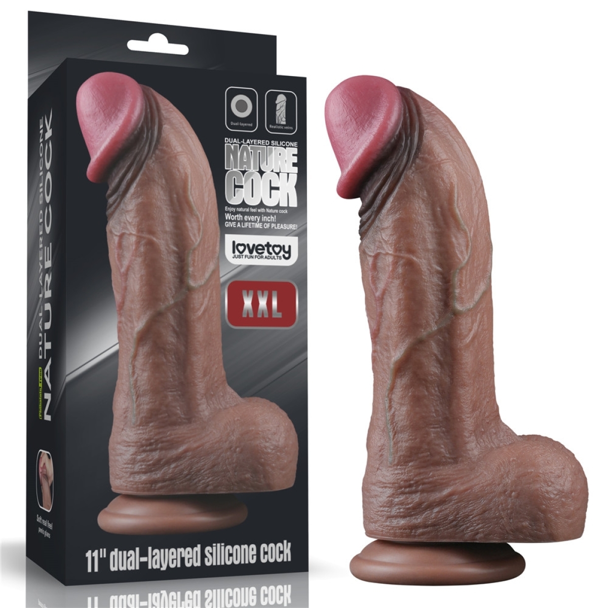 gode silicone nat cock 22 x 7cm 13