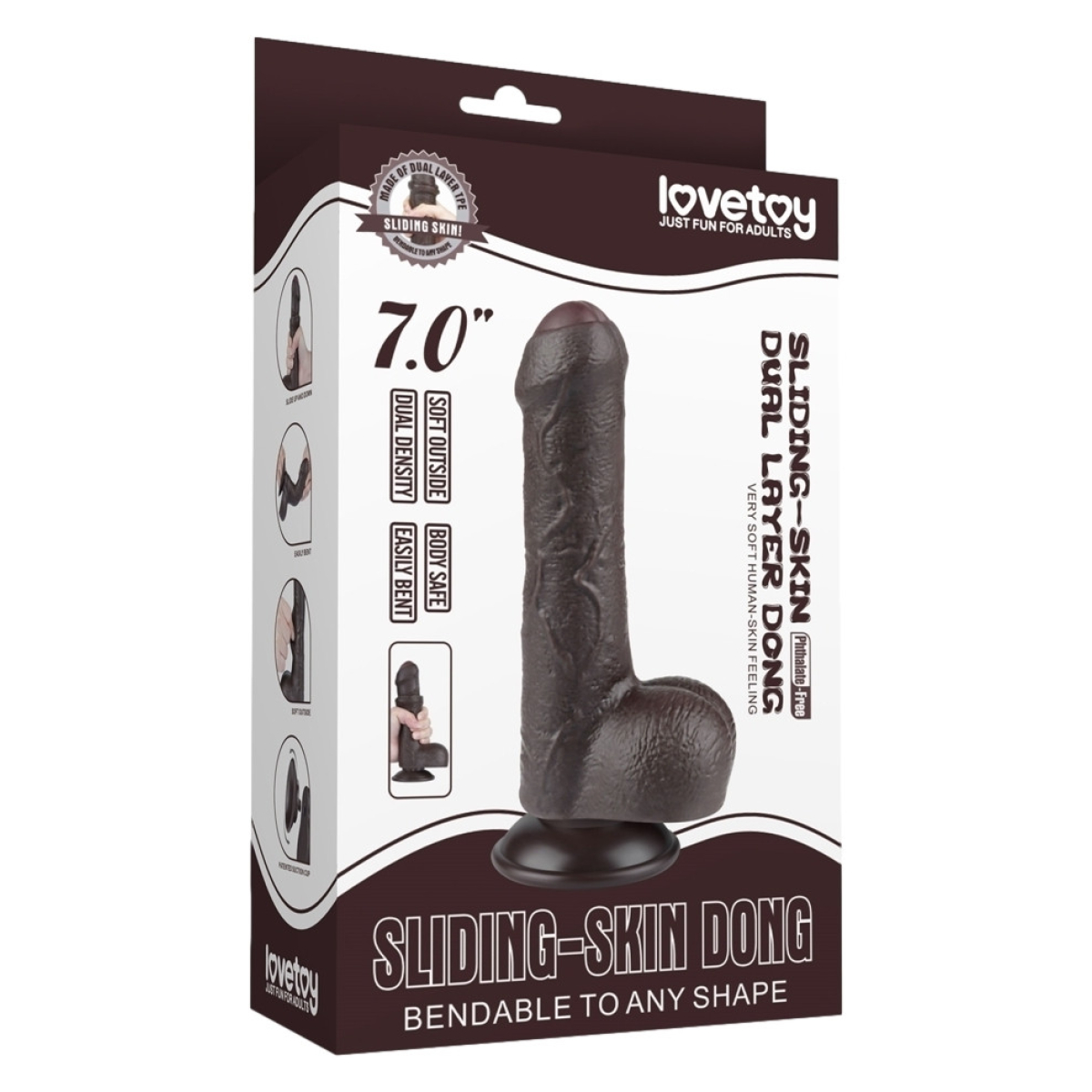 gode sliding skin 12 x 37 cm noir 1