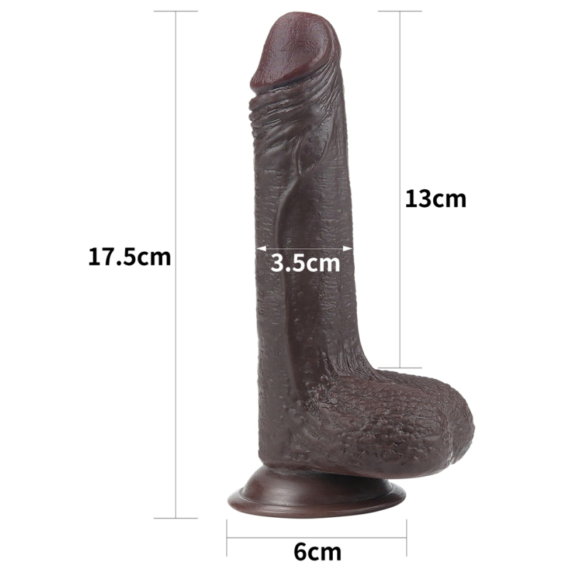 gode sliding skin 13 x 35cm marron 16