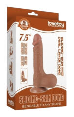 gode sliding skin 13 x 37cm marron 1