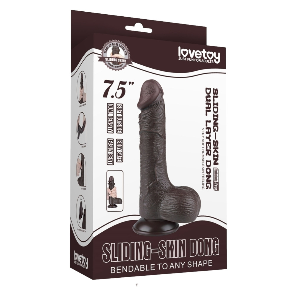 gode sliding skin 13 x 37cm noir 1