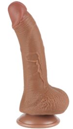 gode sliding skin 14 x 35 cm marron 2