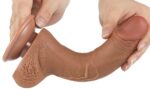 gode sliding skin 14 x 35 cm marron 4
