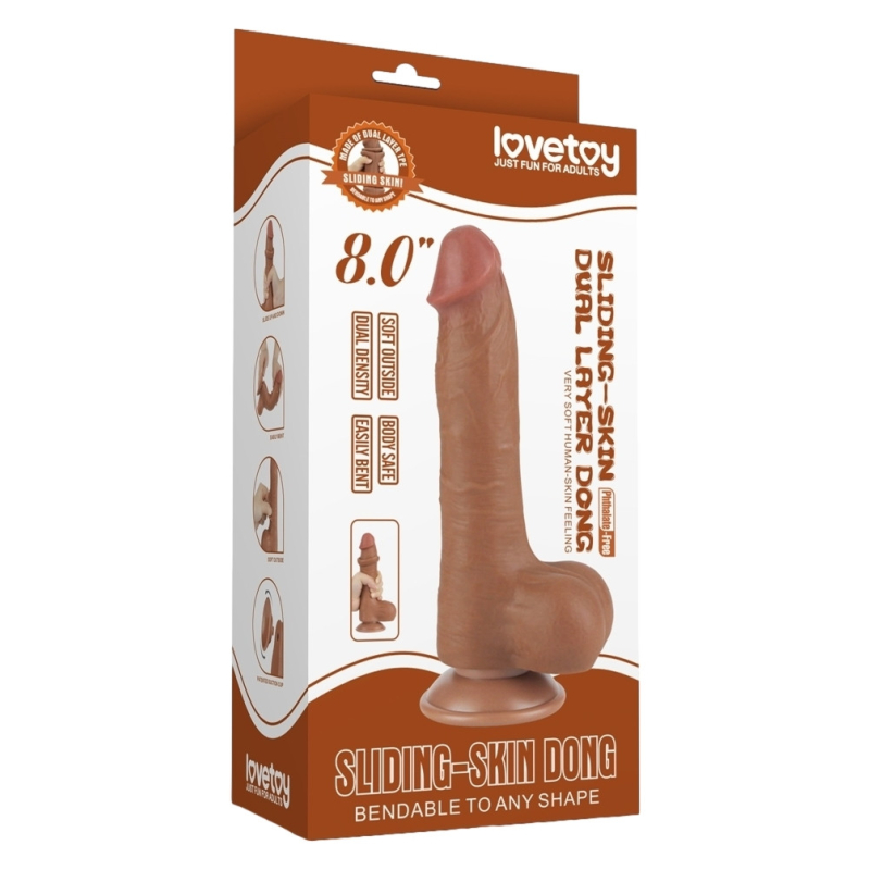 gode sliding skin 145 x 4cm marron 1