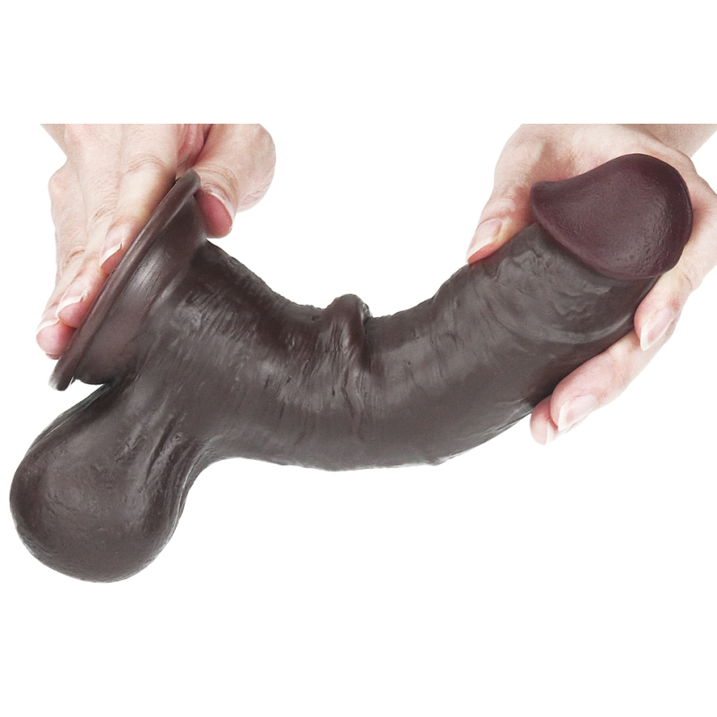 gode sliding skin 15 x 48 cm marron 3