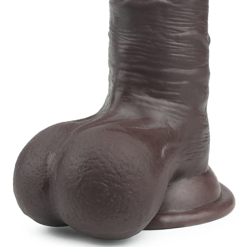 gode sliding skin 15 x 48 cm marron 5