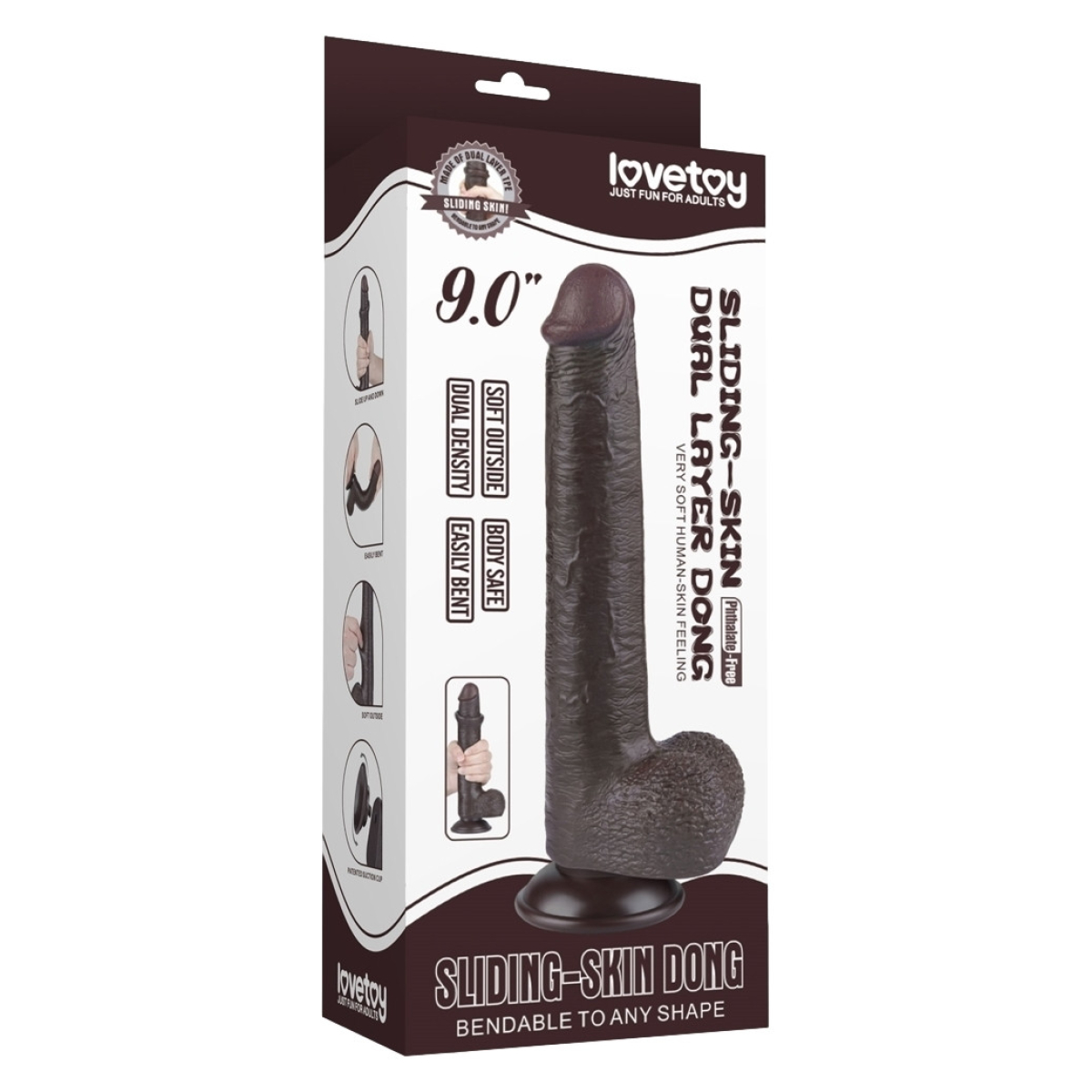 gode sliding skin 17 x 35cm noir 1