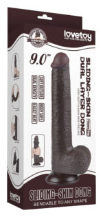 gode sliding skin 17 x 35cm noir 1