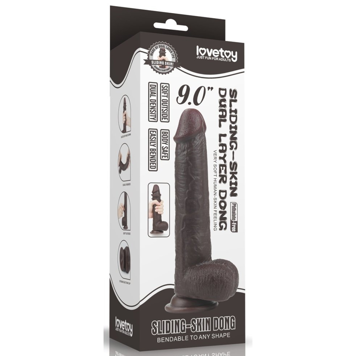 gode sliding skin 17 x 42cm marron 1