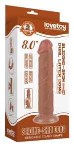 gode sliding skin 17 x 4cm marron 1