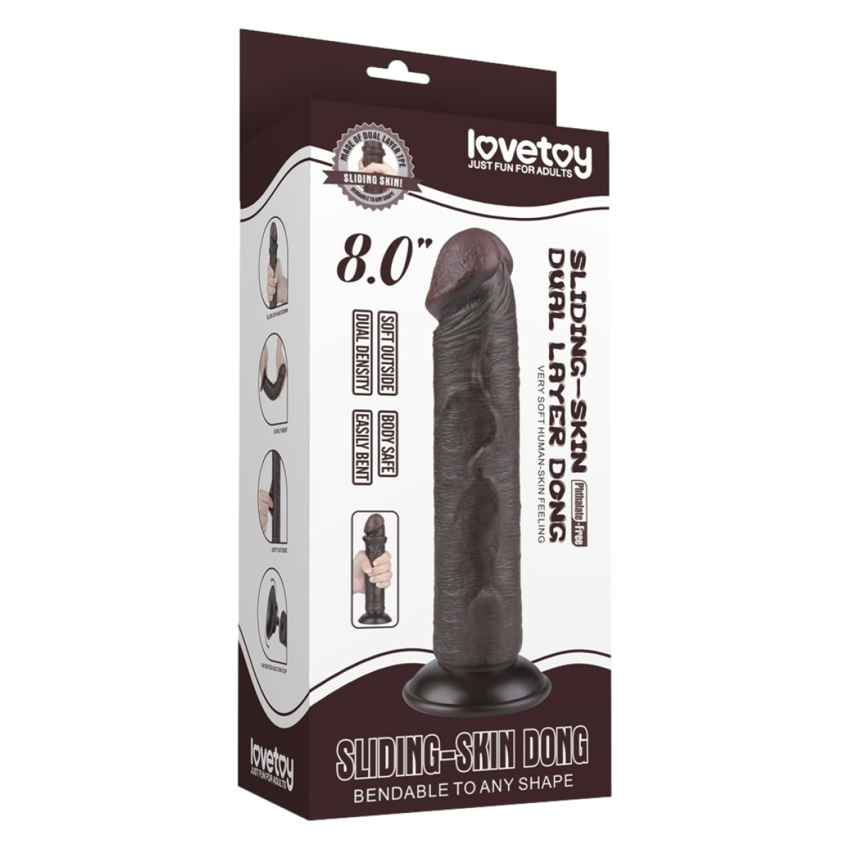 gode sliding skin 17 x 4cm noir 1