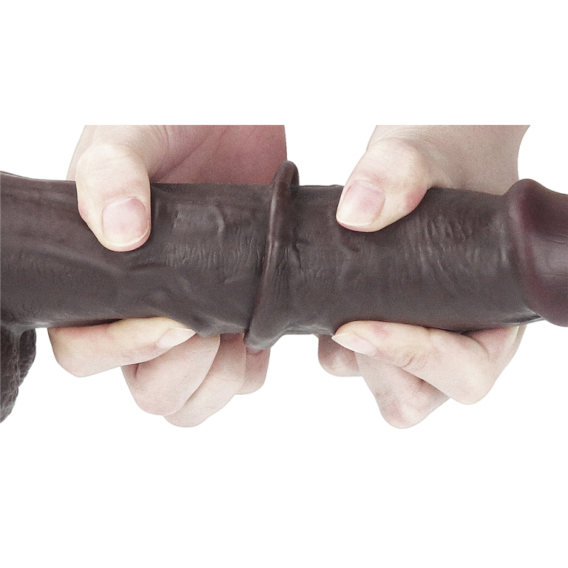 gode sliding skin 18 x 45cm marron 14