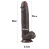 gode sliding skin 18 x 45cm marron 15